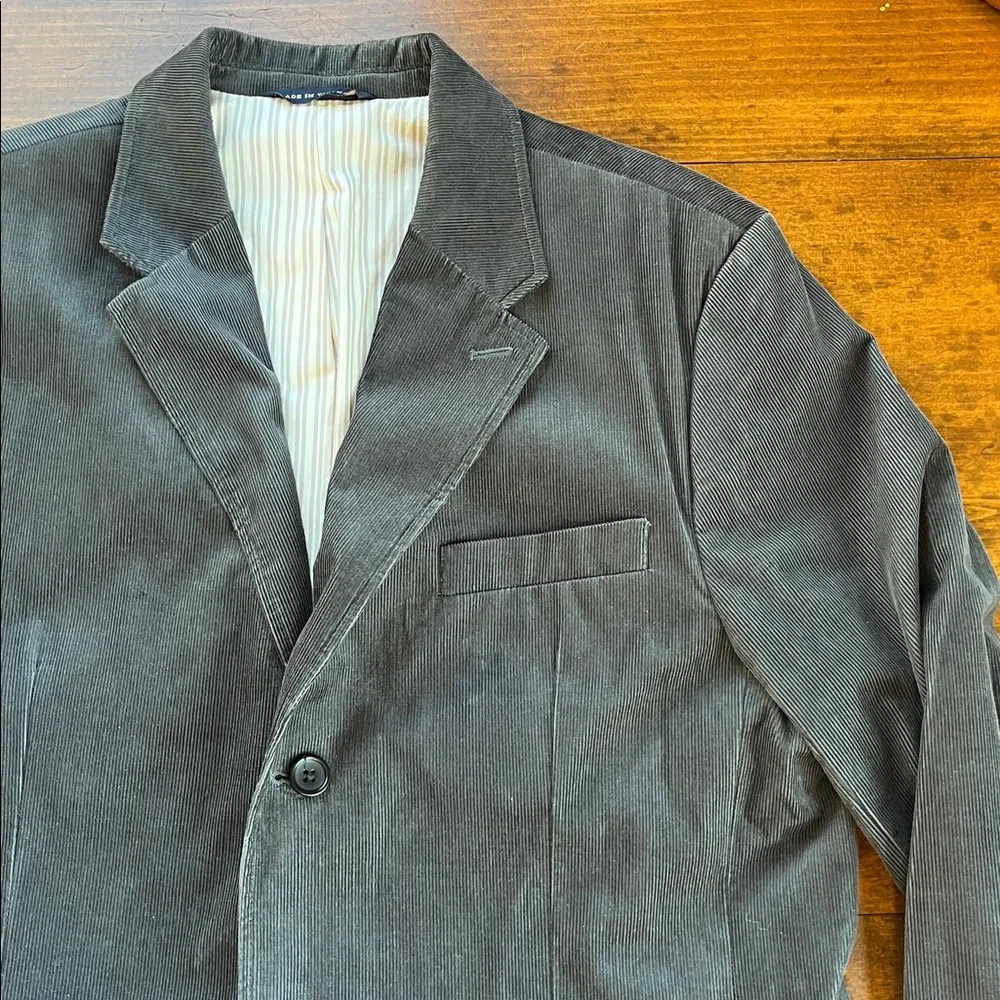 Banana Republic Corduroy Black Sports Jacket 46L